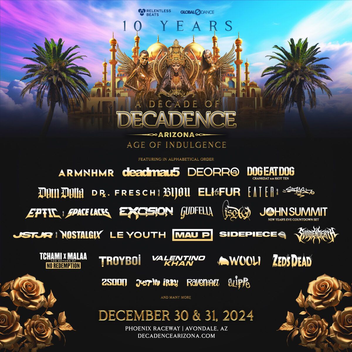 Decadence NYE Arizona - Tuesday at Phoenix Raceway