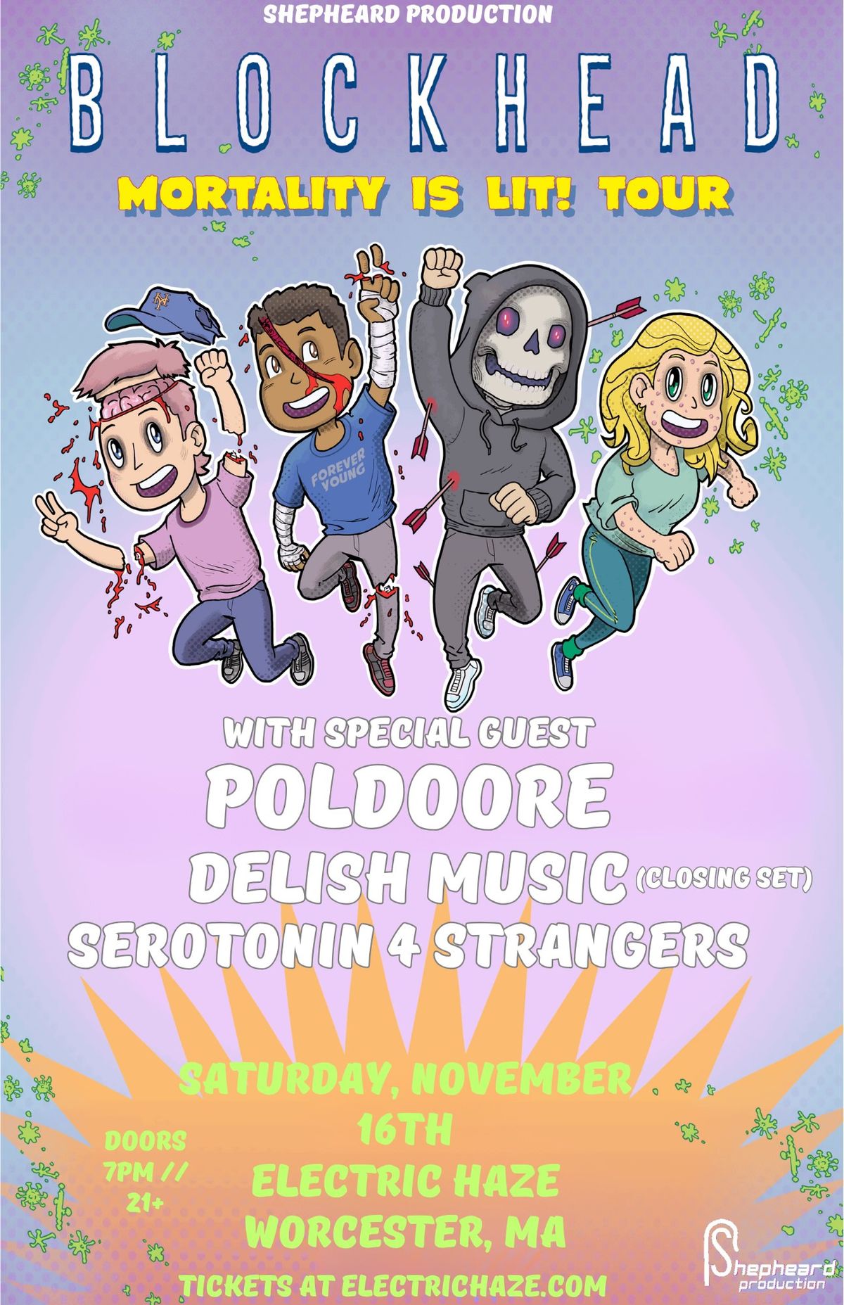 Blockhead Mortality is Lit Tour Ft: Poldoore, Delish Music & Serotonin 4 Strangers