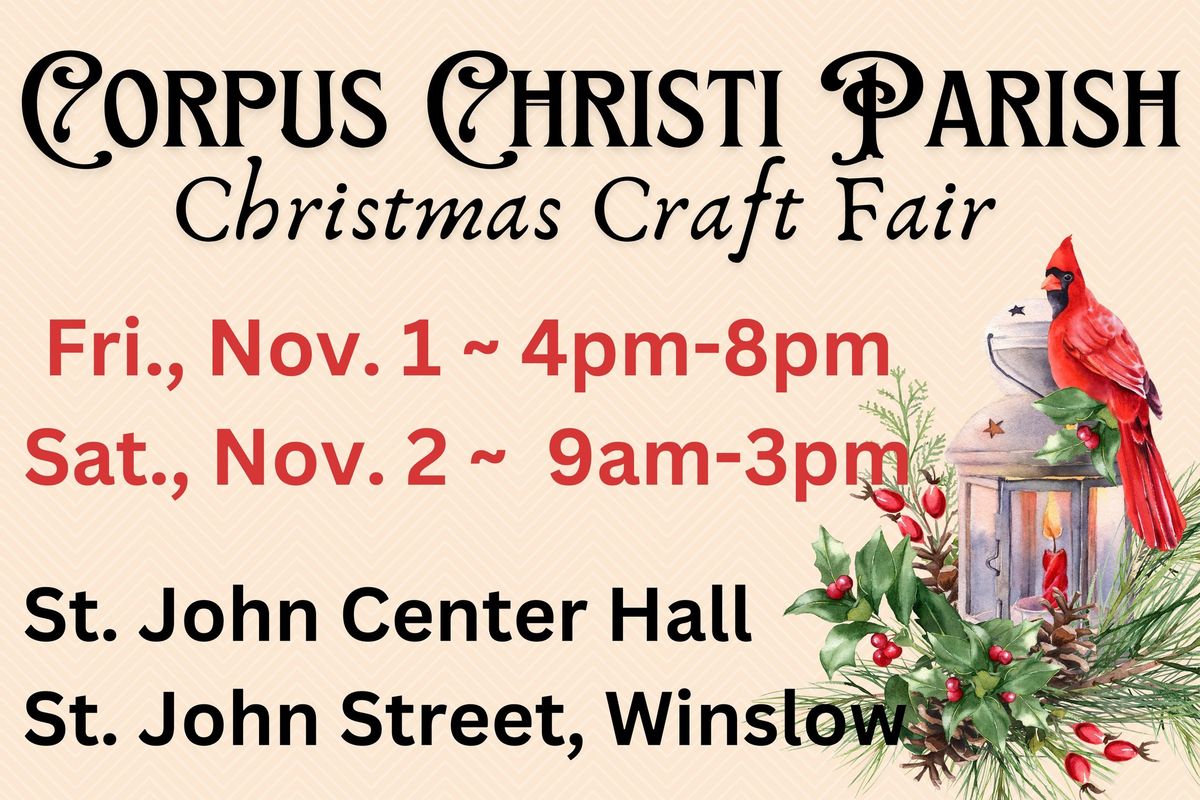 Corpus Christi Parish Christmas Craft Fair