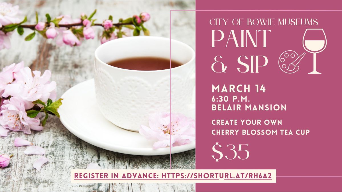 Paint and Sip: Cherry Blossom Teacups