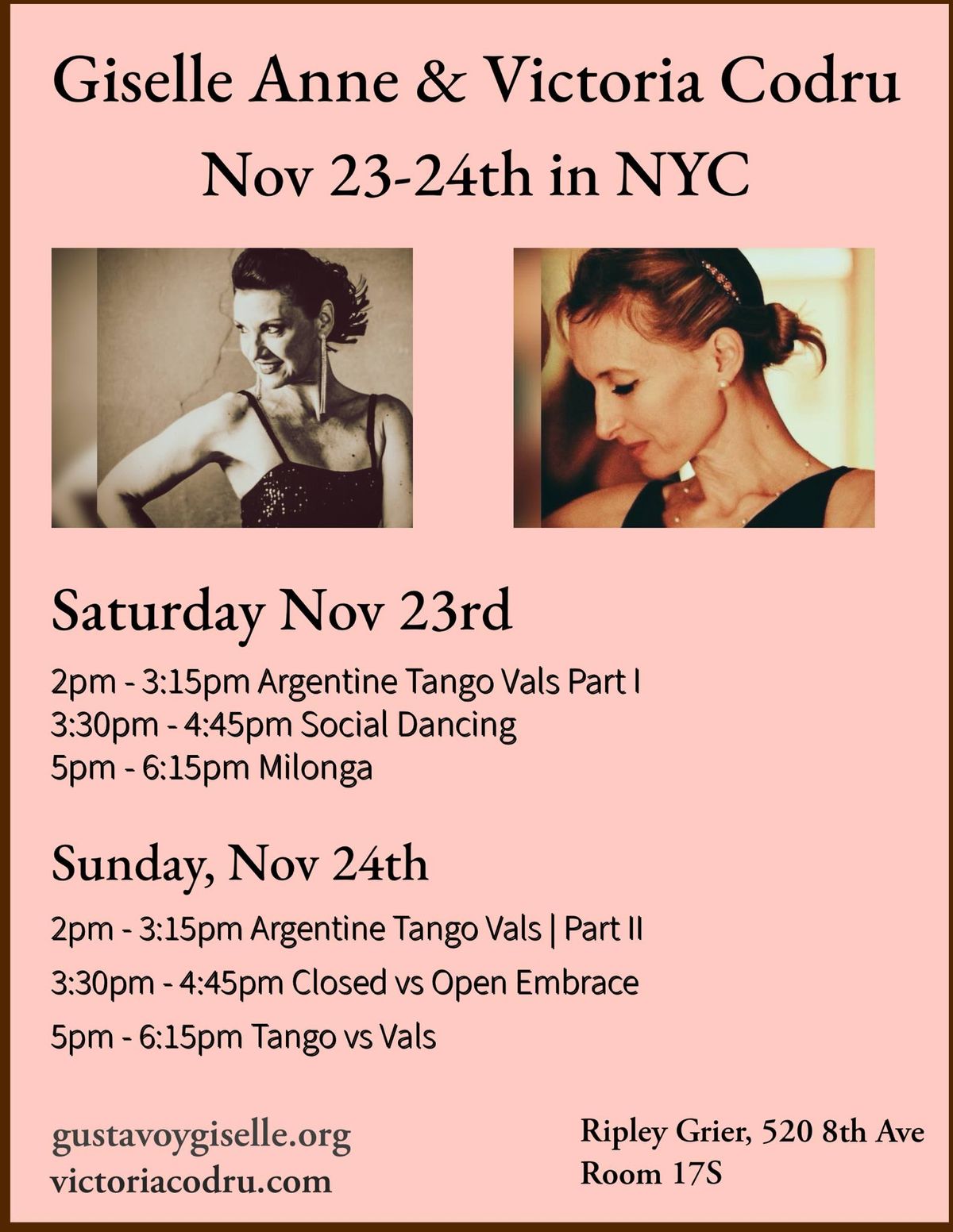 Giselle Anne & Victoria Codru teaching in NYC!!!