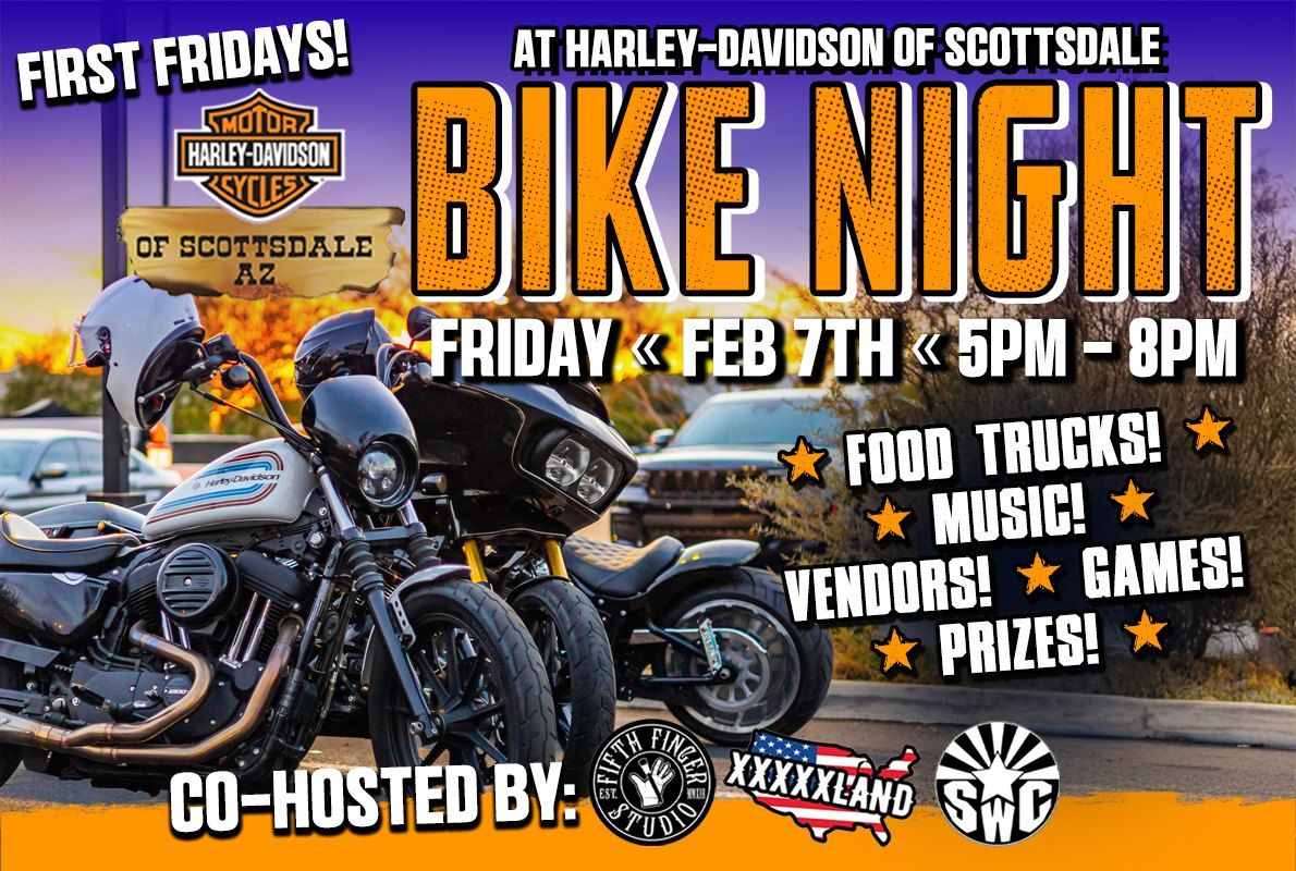 First Fridays Bike Night | FRIDAY | FEBRUARY 7TH