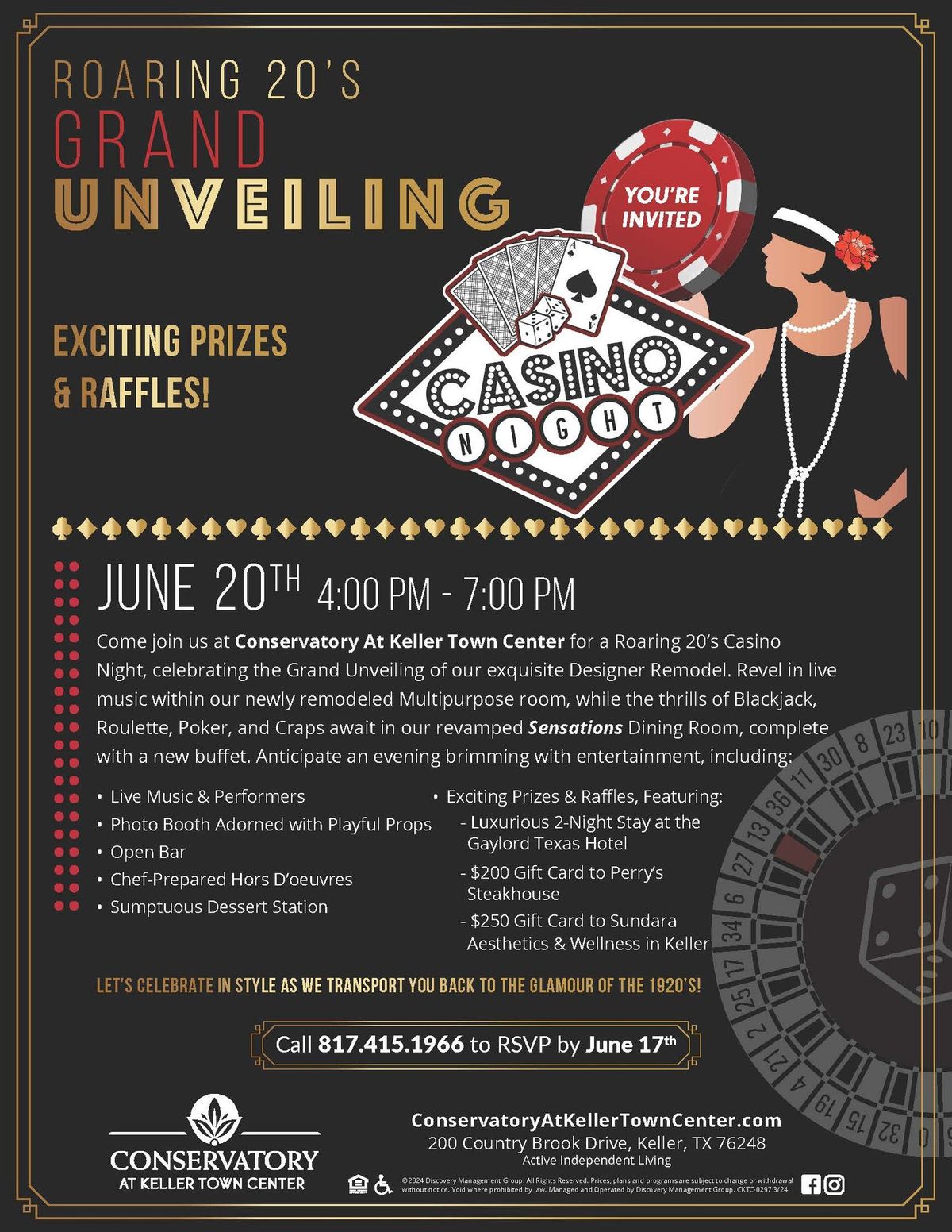 Roaring 20's Grand Unveiling