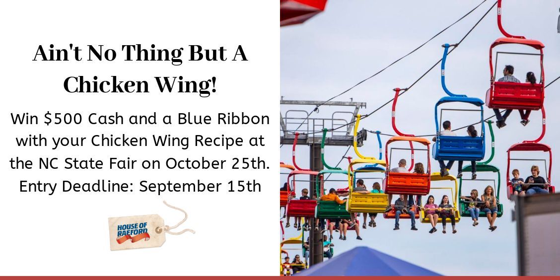 Chicken Wing Cookoff - Win $500 Cash and a Blue Ribbon 