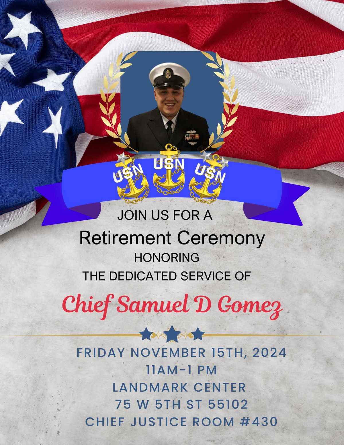 Chief Gomez Retirement