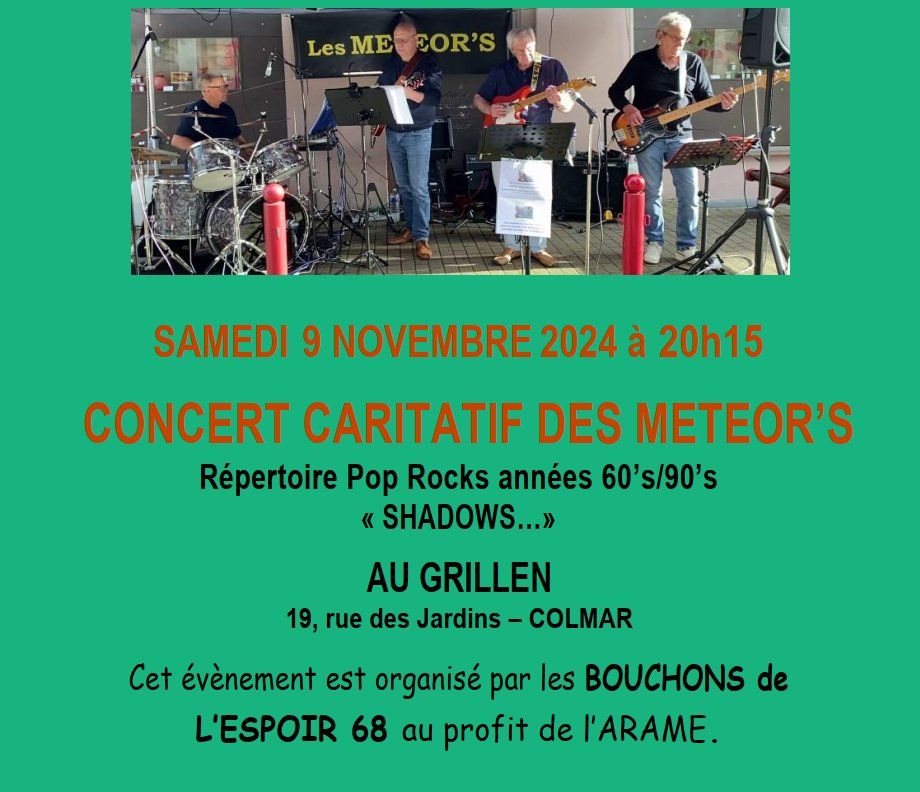 Concert caritatif : Les Meteor's