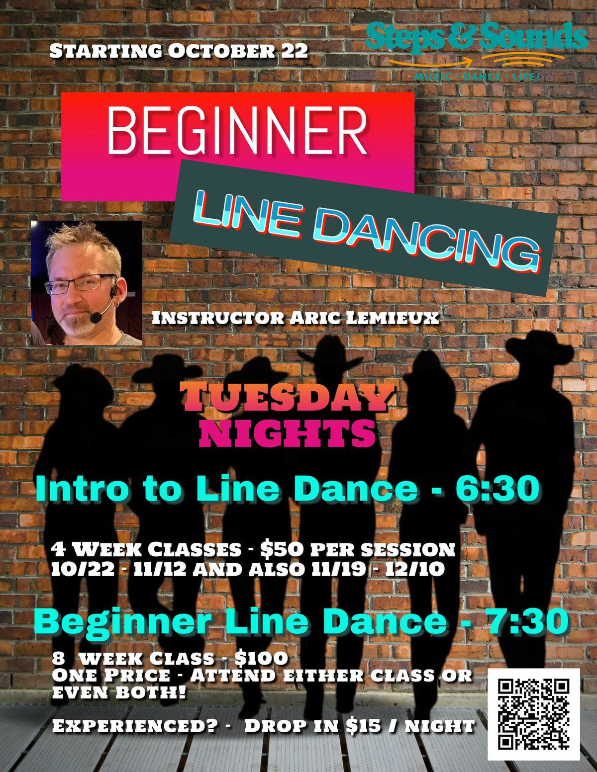 Intro to Line Dance - 4 Week Session - 10\/22