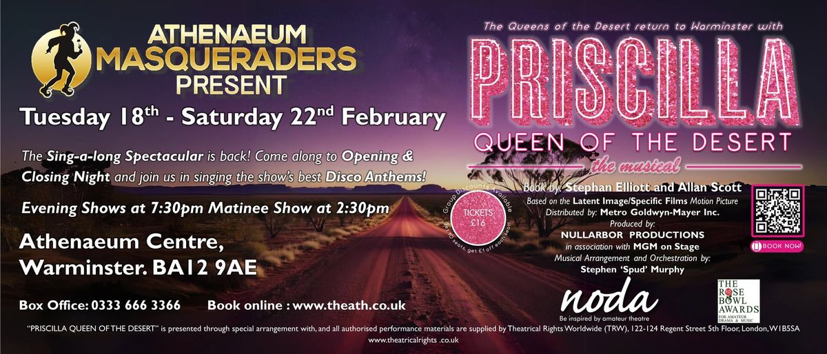 The Return of Priscilla Queen of the Desert! - An Athenaeum Masqueraders Production