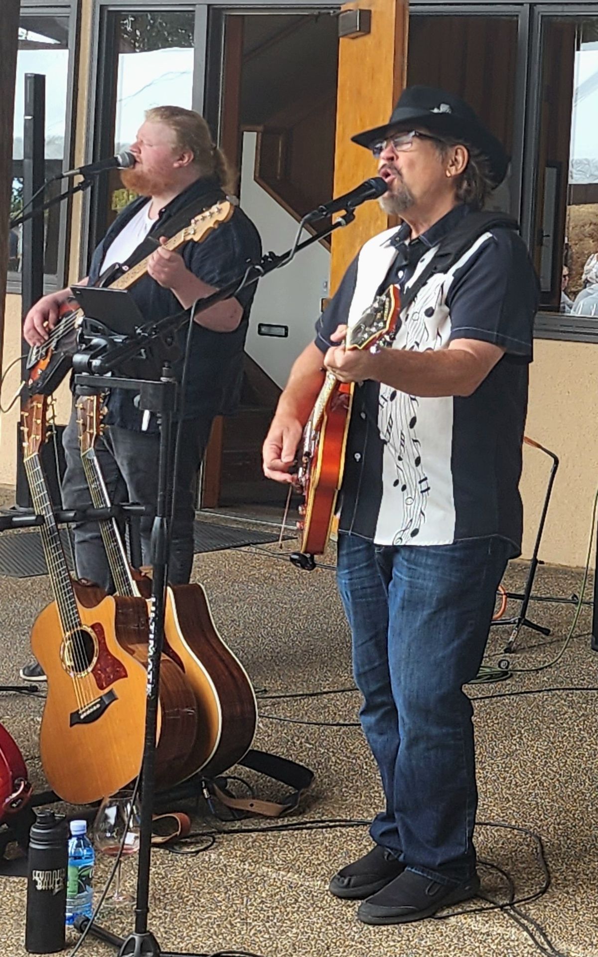 Mark and Cameron at the Rivershore Bar & Grill