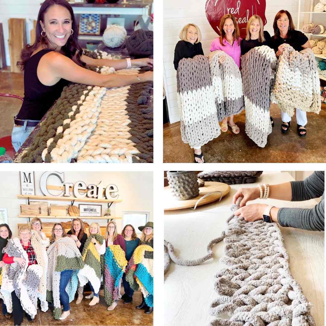 Chunky Knit Blanket Workshop