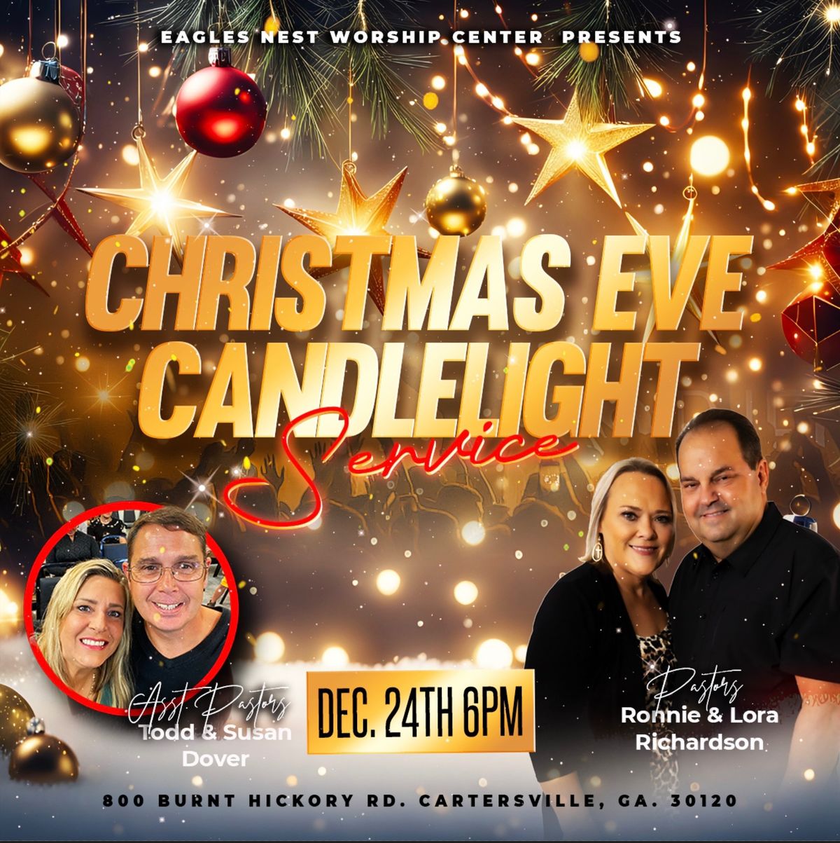 EAGLES NEST WORSHIP CHRISTMAS EVE CANDLE LIGHT SERVICE 