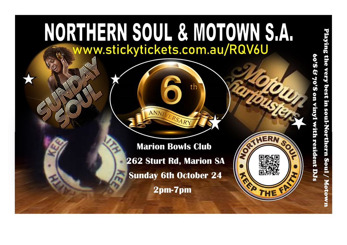 Marion Bowls Club Sunday 6th October 2024 - Celebrating 6th Anniversary $6.00 tickets