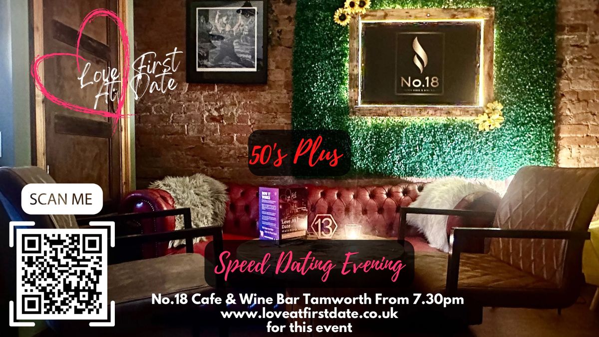 50s plus Speed Dating Event Tamworth  