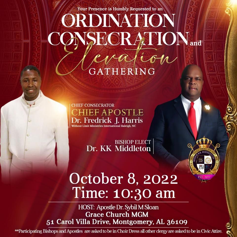 Ordination, Consecration and Elevation Service