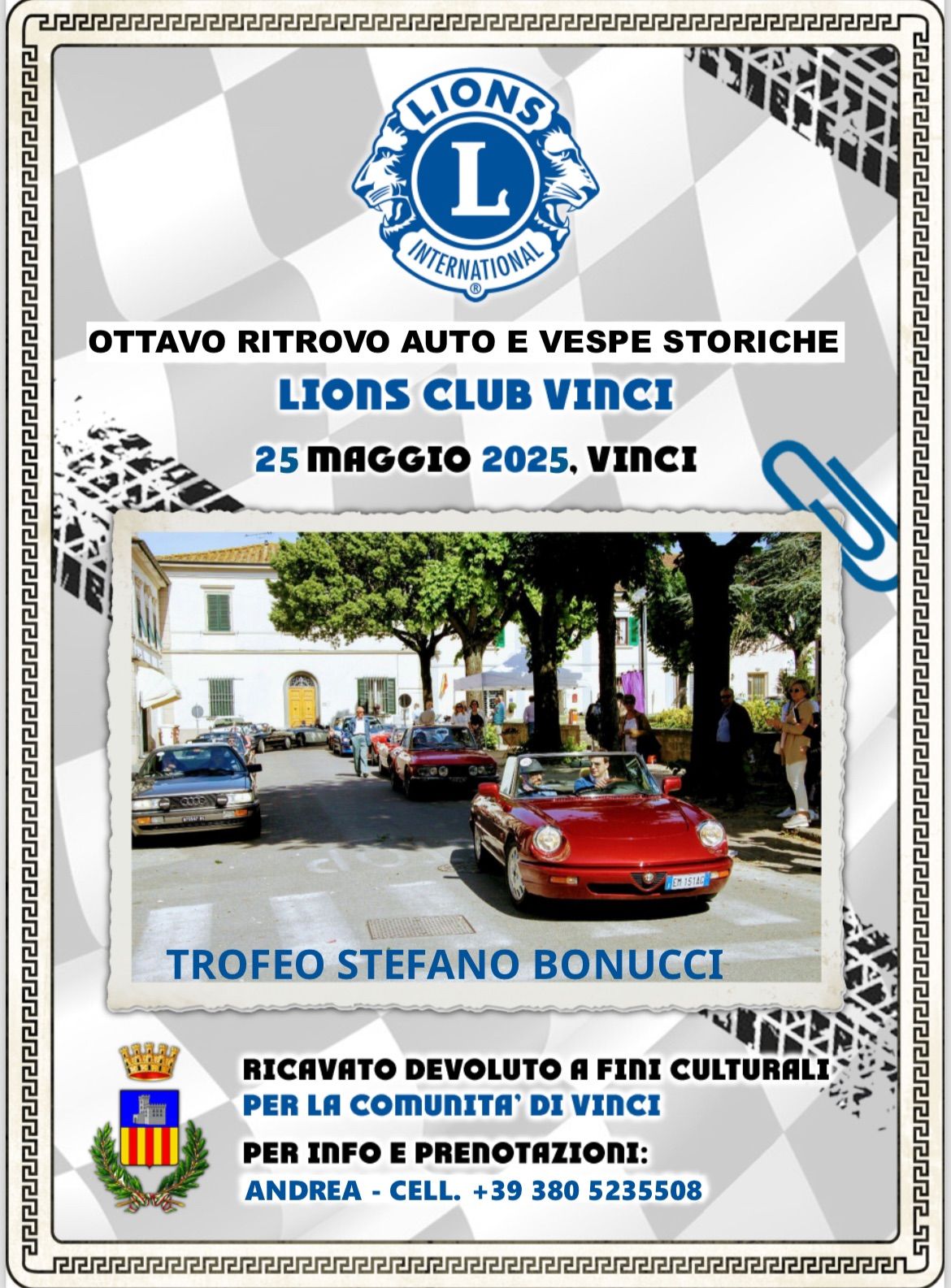 8\u2019 ritrovo Auto e Vespe storiche - trofeo Stefano Bonucci