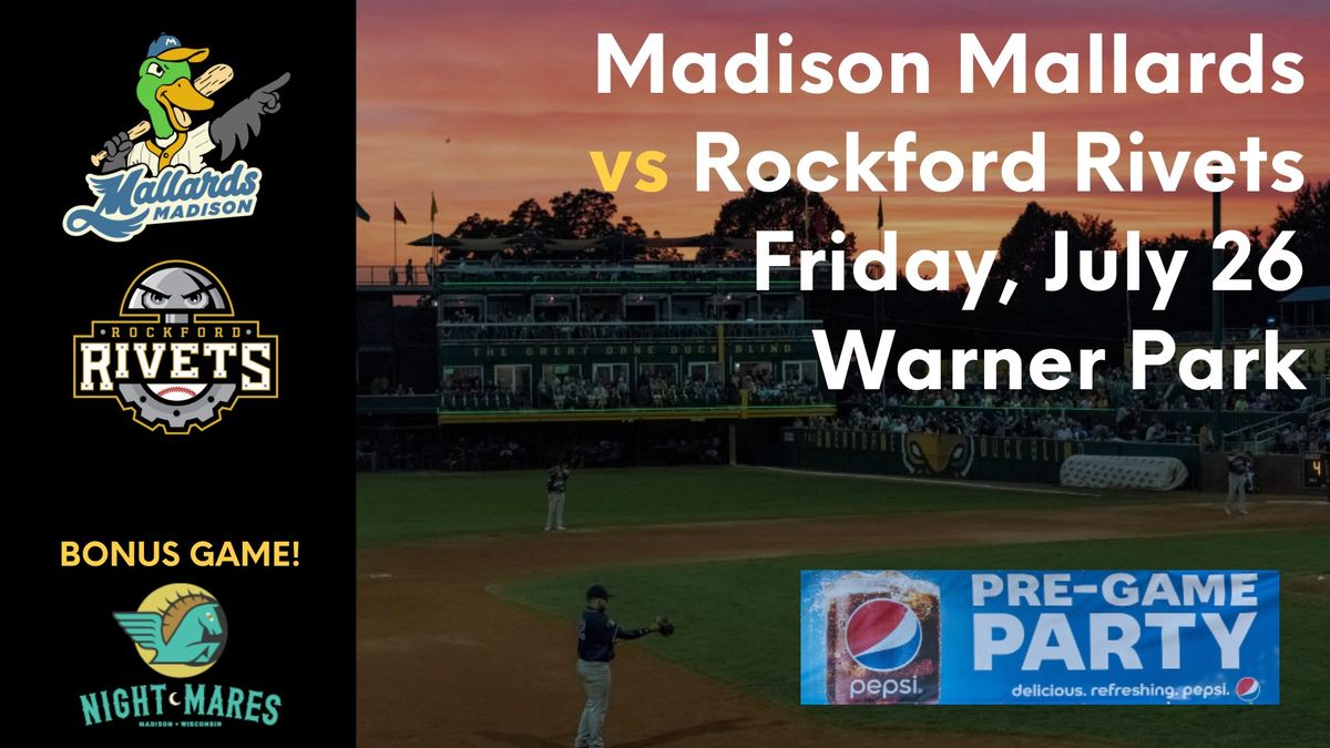 Madison Mallards vs Rockford Rivets
