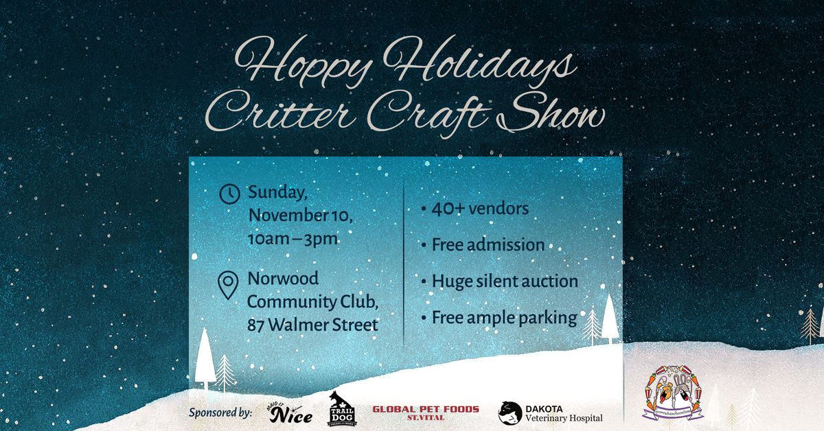 Hoppy Holidays Critter Craft Show '24