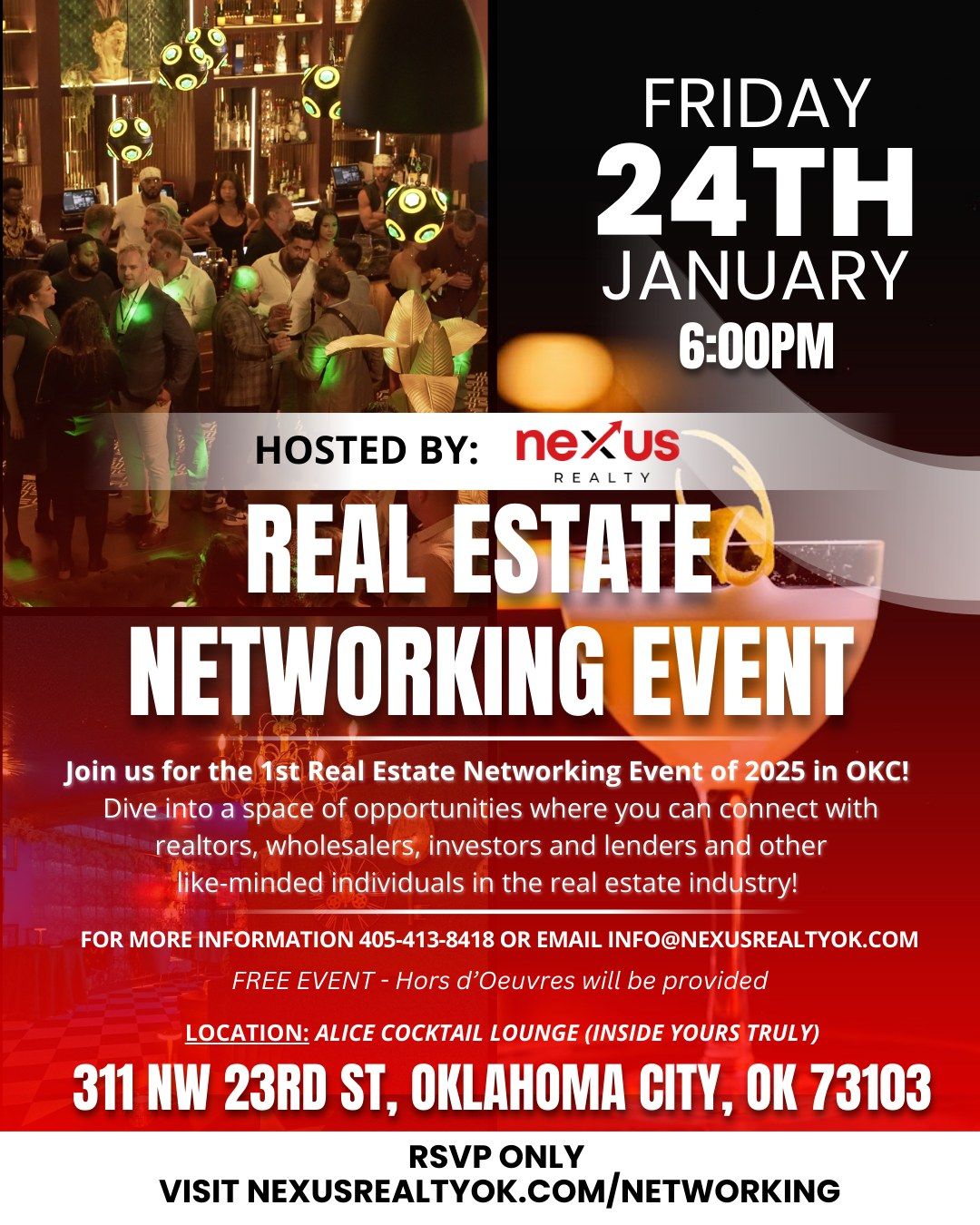 1st RE Networking Event of 2025 in OKC - Hosted by Nexus Realty