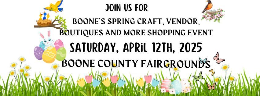 Boone Spring Craft\/Vendor\/Boutique and More Shopping Event