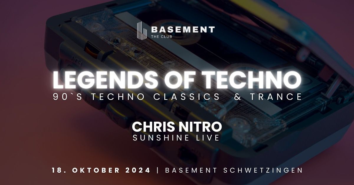 LEGENDS OF TECHNO - 90s Rave mit Chris Nitro (Sunshine Live) 