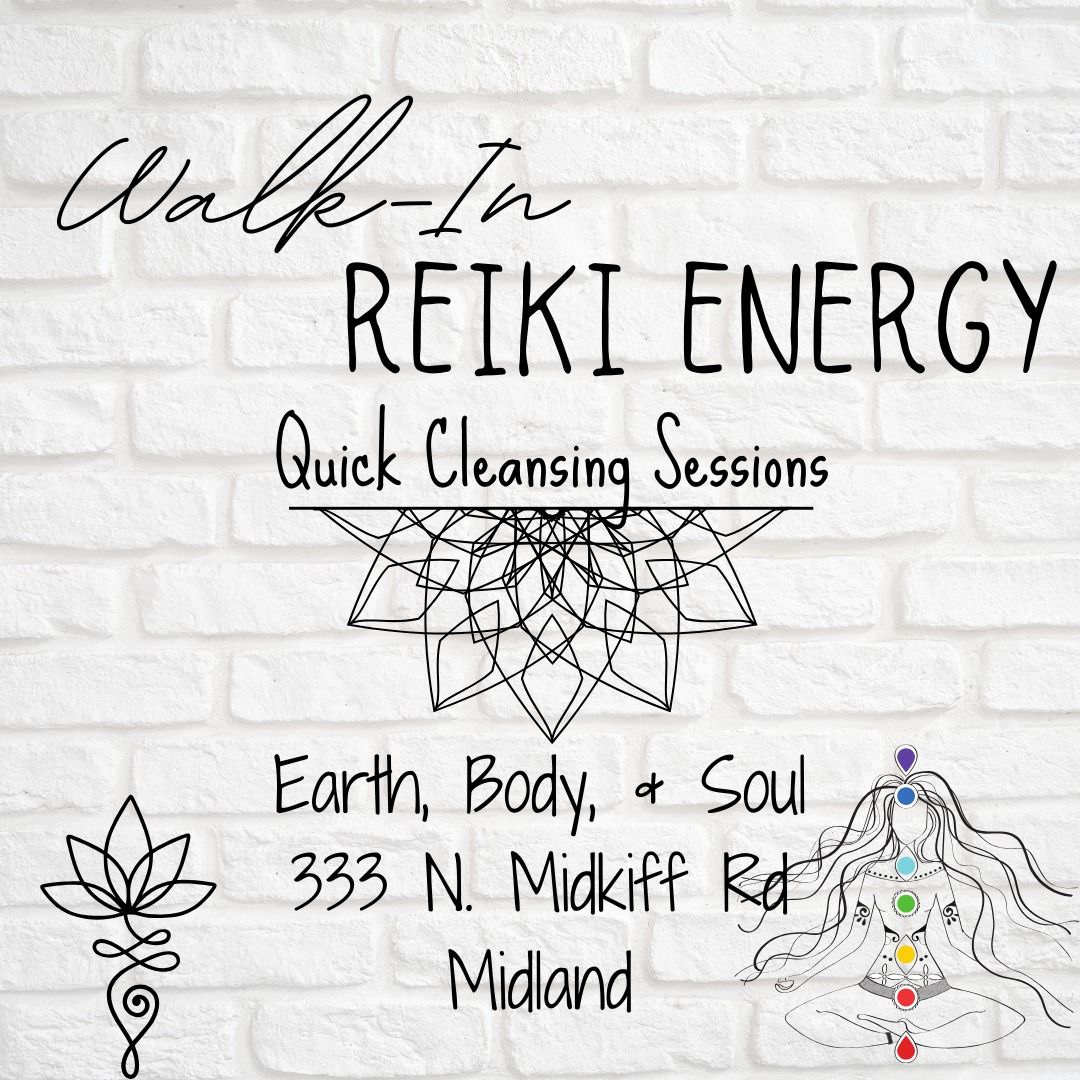 Walk-In Reiki Sessions- No Appt Needed!