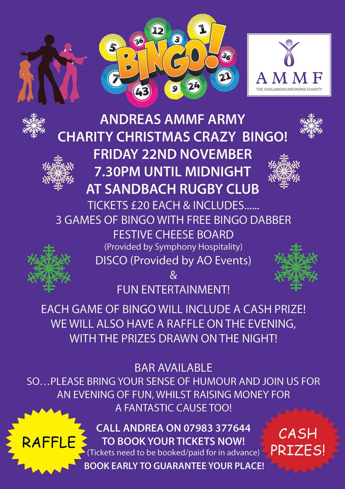 AndreasAMMFArmy Charity Christmas Crazy Bingo!