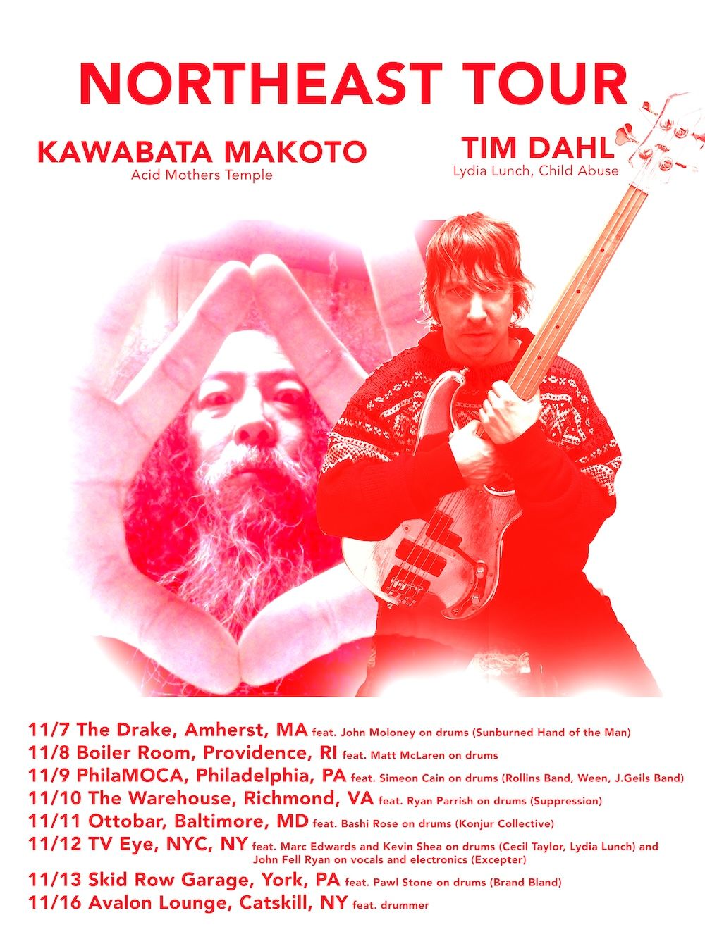 Makoto Kawabata (Acid Mothers Temple) + Tim Dahl + Simeon Cain at PhilaMOCA