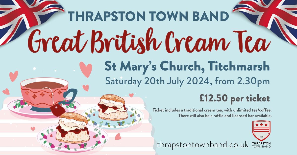 Great British Cream Tea with Thrapston Town Band