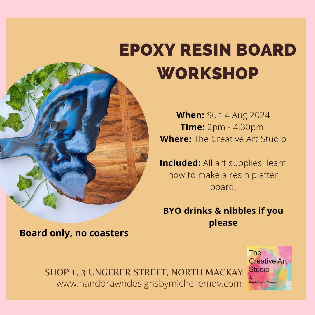 Sun 4 Aug- Epoxy Resin Board only