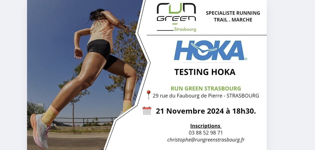 Testing HOKA x Run Green Strasbourg