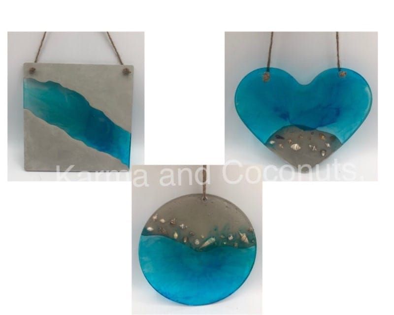 Seascape Resin Wall Hanging - $45