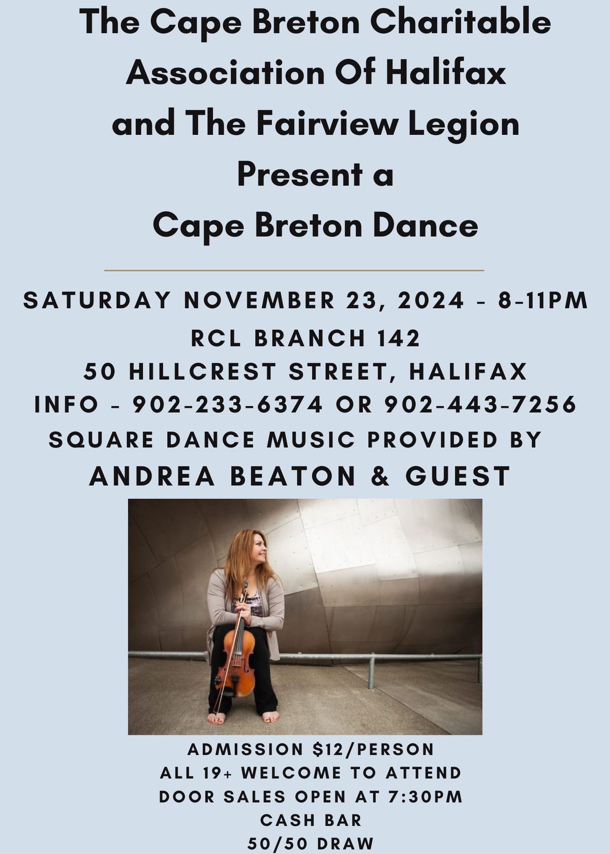 Halifax 19+ Cape Breton Dance - Andrea Beaton and guest