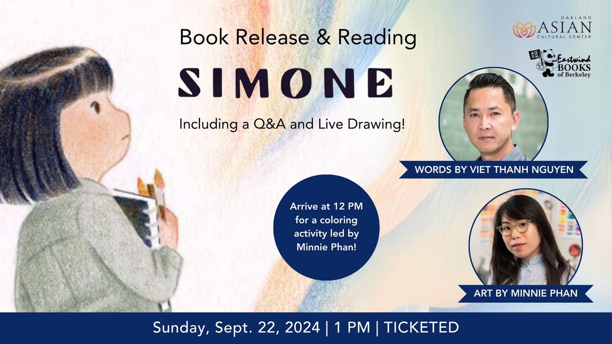  \u201cSimone\u201d Book Release & Reading