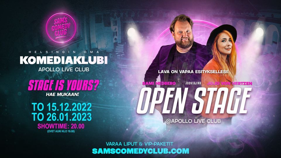 Sam's Comedy Club - OPEN STAGE