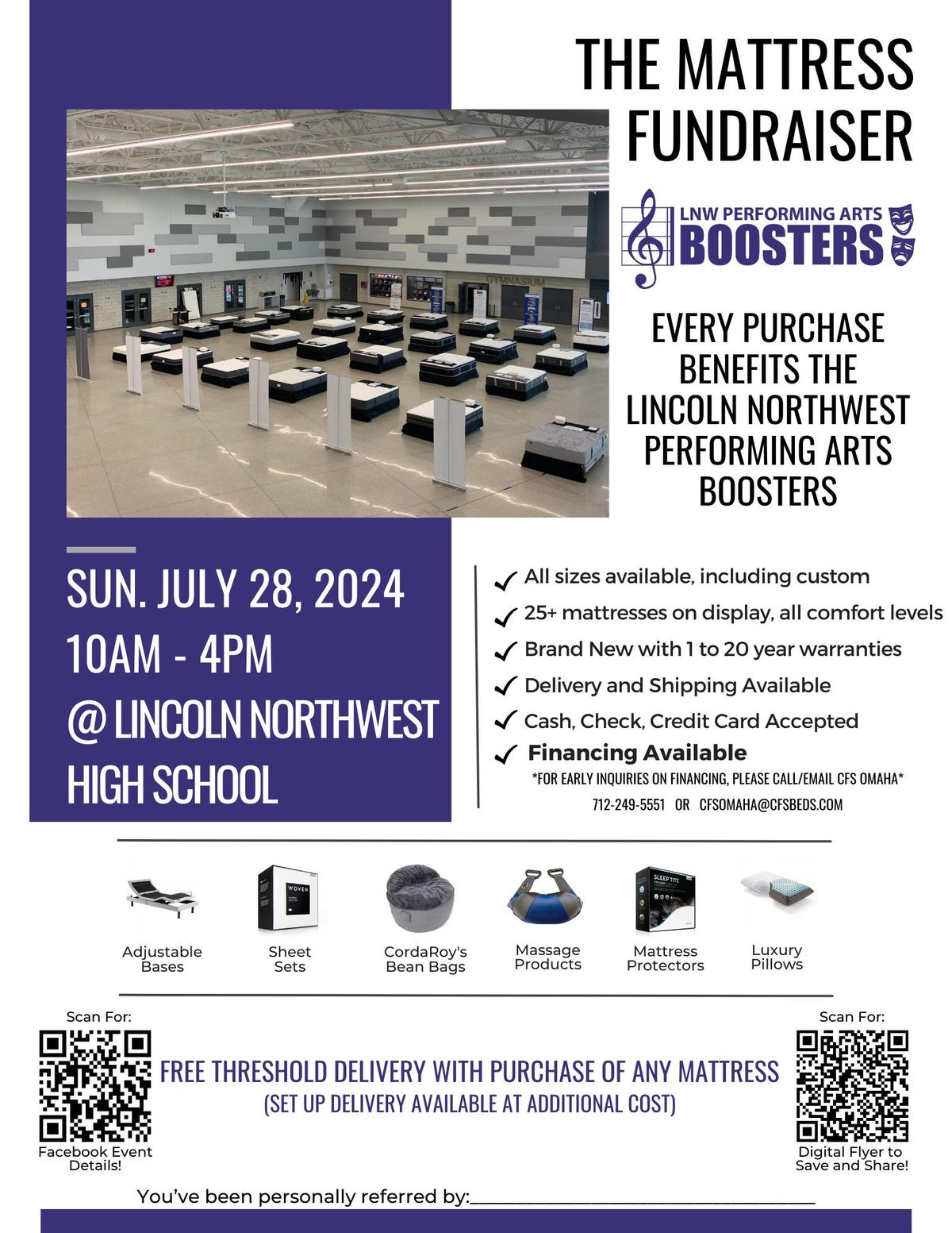 Mattress Sale - Sponsored by LNW Performing Arts Boosters