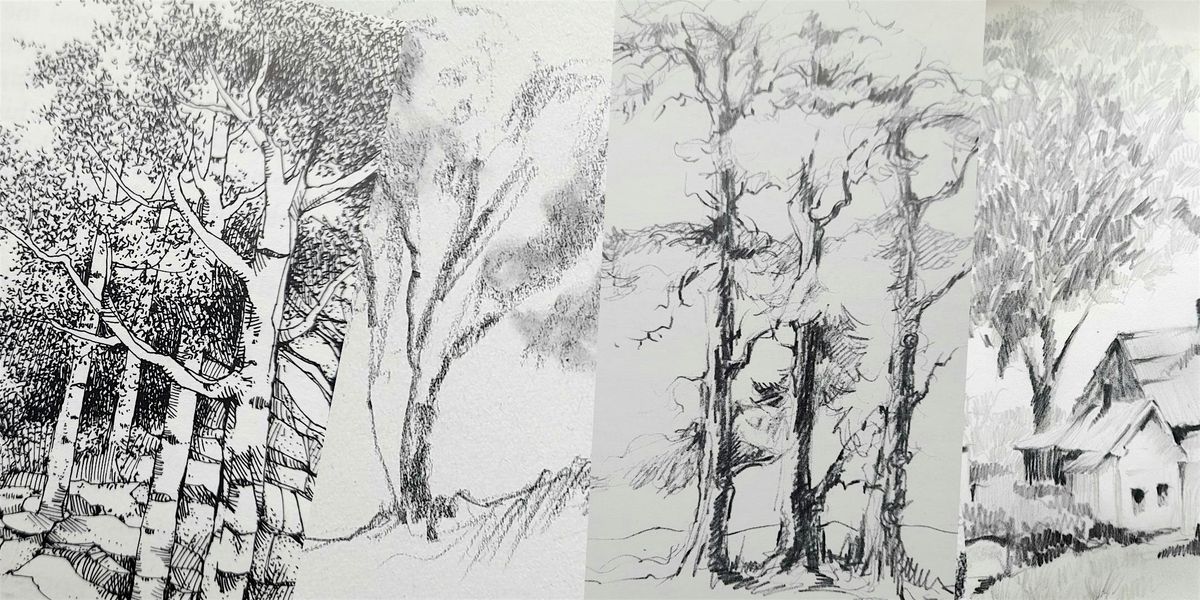 Outdoor Sketching Trees and the Riverbank with Linda Hollingshead