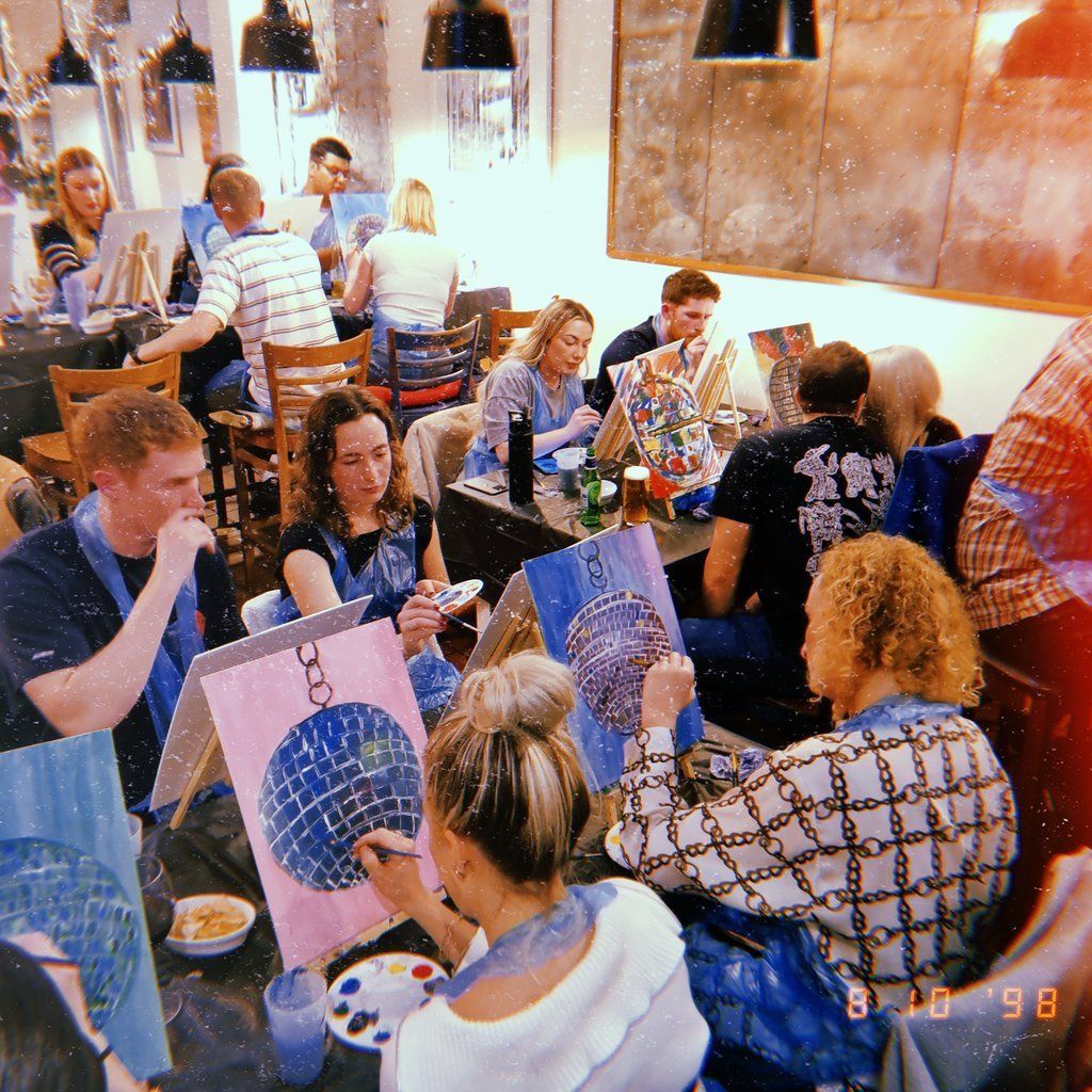 Boozy Brushes, Glow in the Dark Sip and Paint Party! Leeds