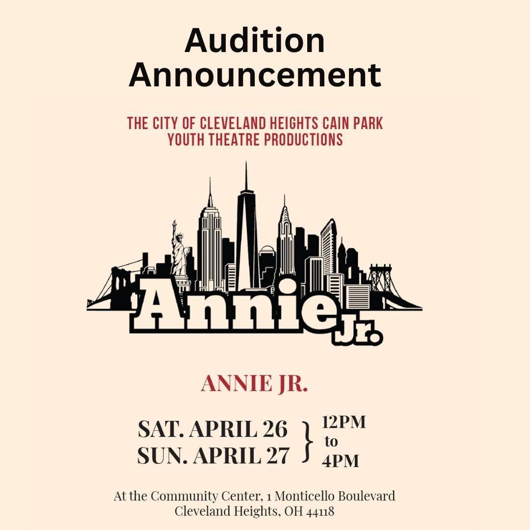 Annie Jr. Youth Theatre Auditions