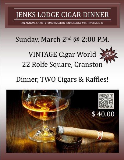 Jenks Lodge Annual Cigar Night