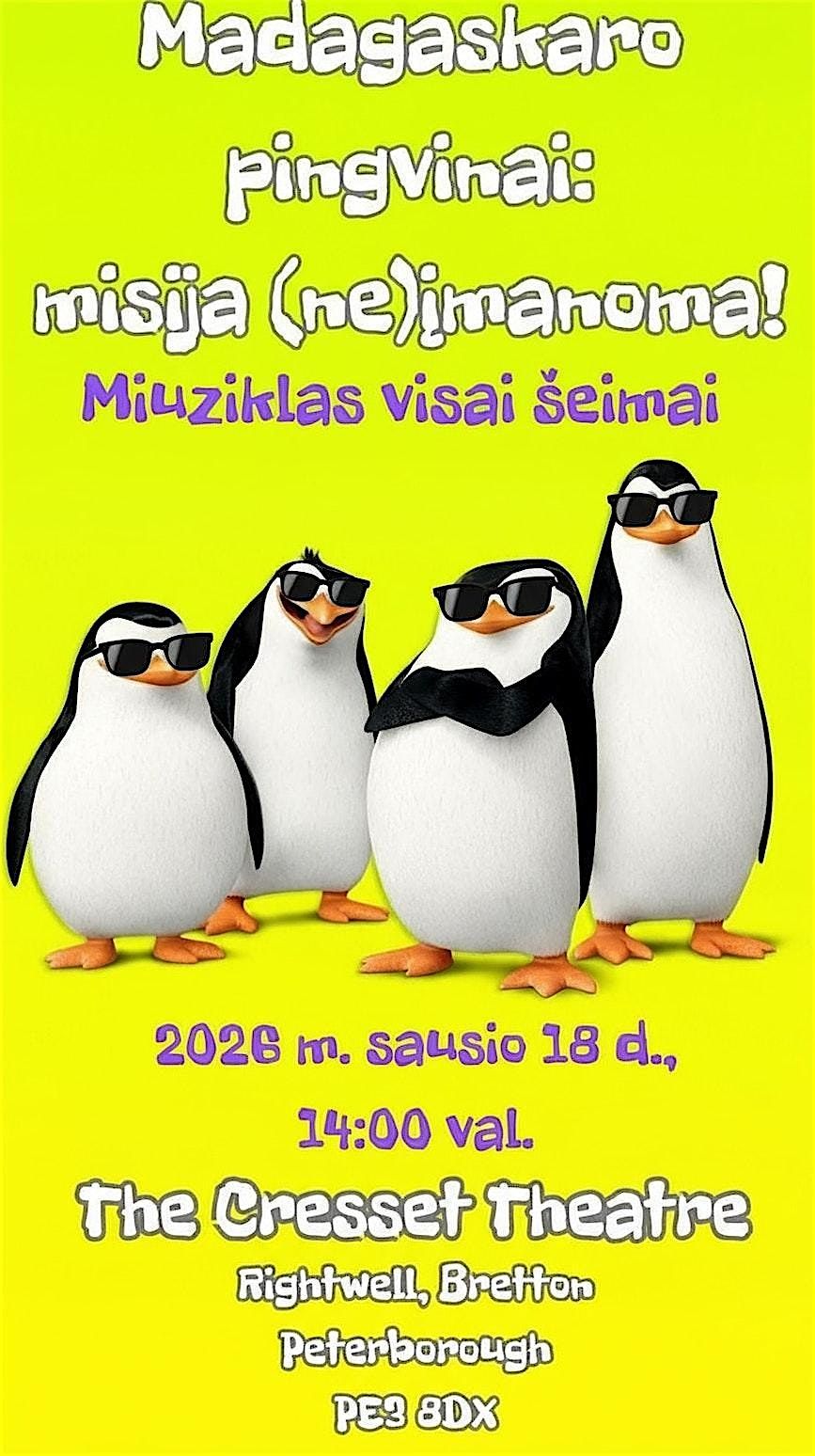 Madagaskaro pingvinai: misija (ne)\u012fmanoma!