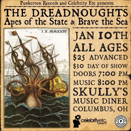 The Dreadnoughts w\/ Apes of the State & Brave the Sea