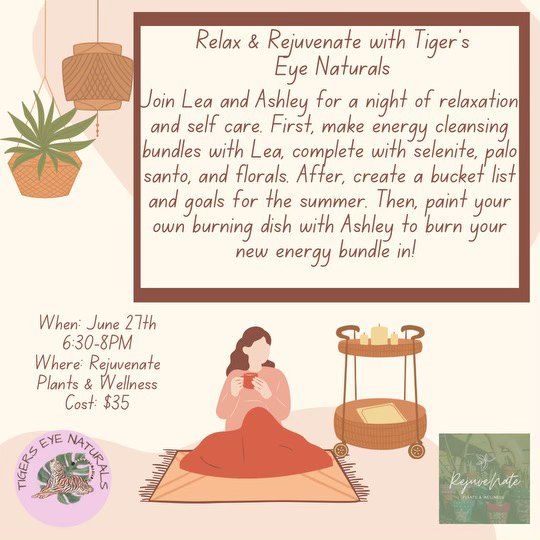 Relax & RejuveNate with Tigers Eye Naturals 
