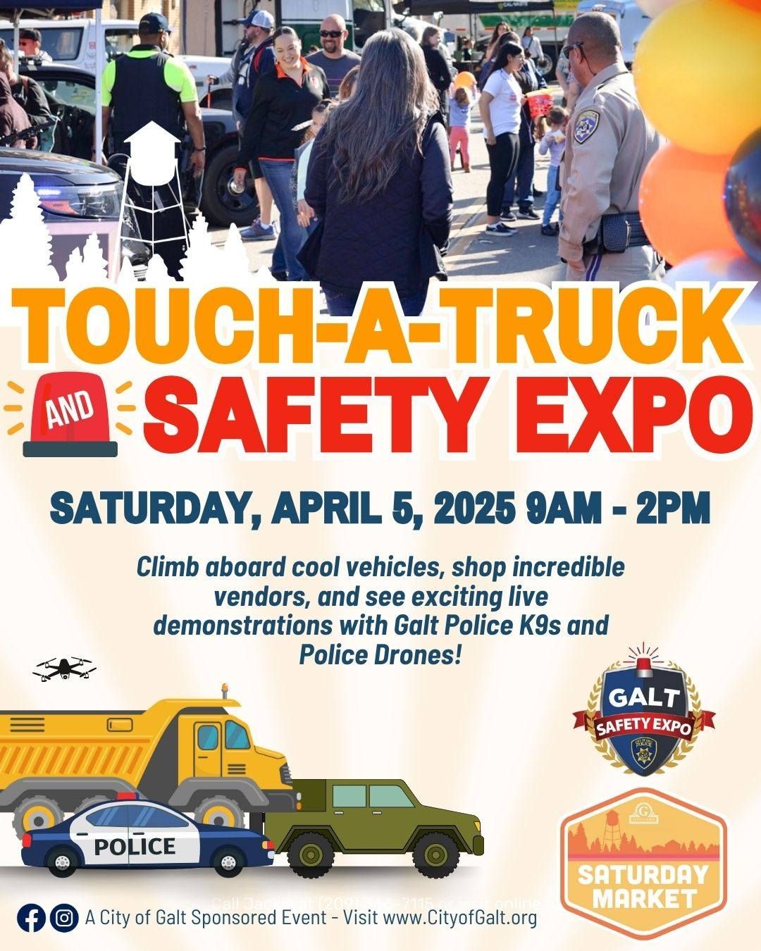 Saturday Market: Touch-A-Truck and Safety Expo