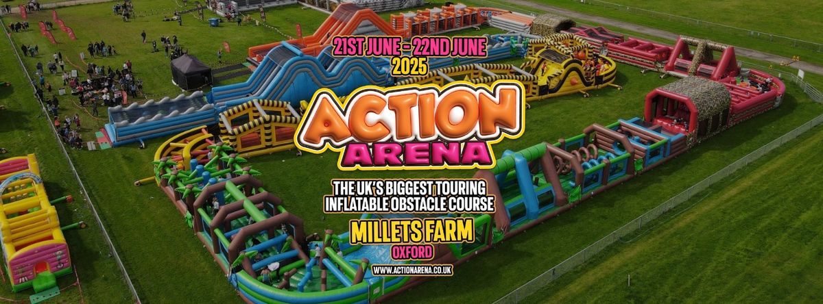 Action Arena @ Millets Farm, Oxford \u2022 The UK'S BIGGEST Touring Inflatable Obstacle Course