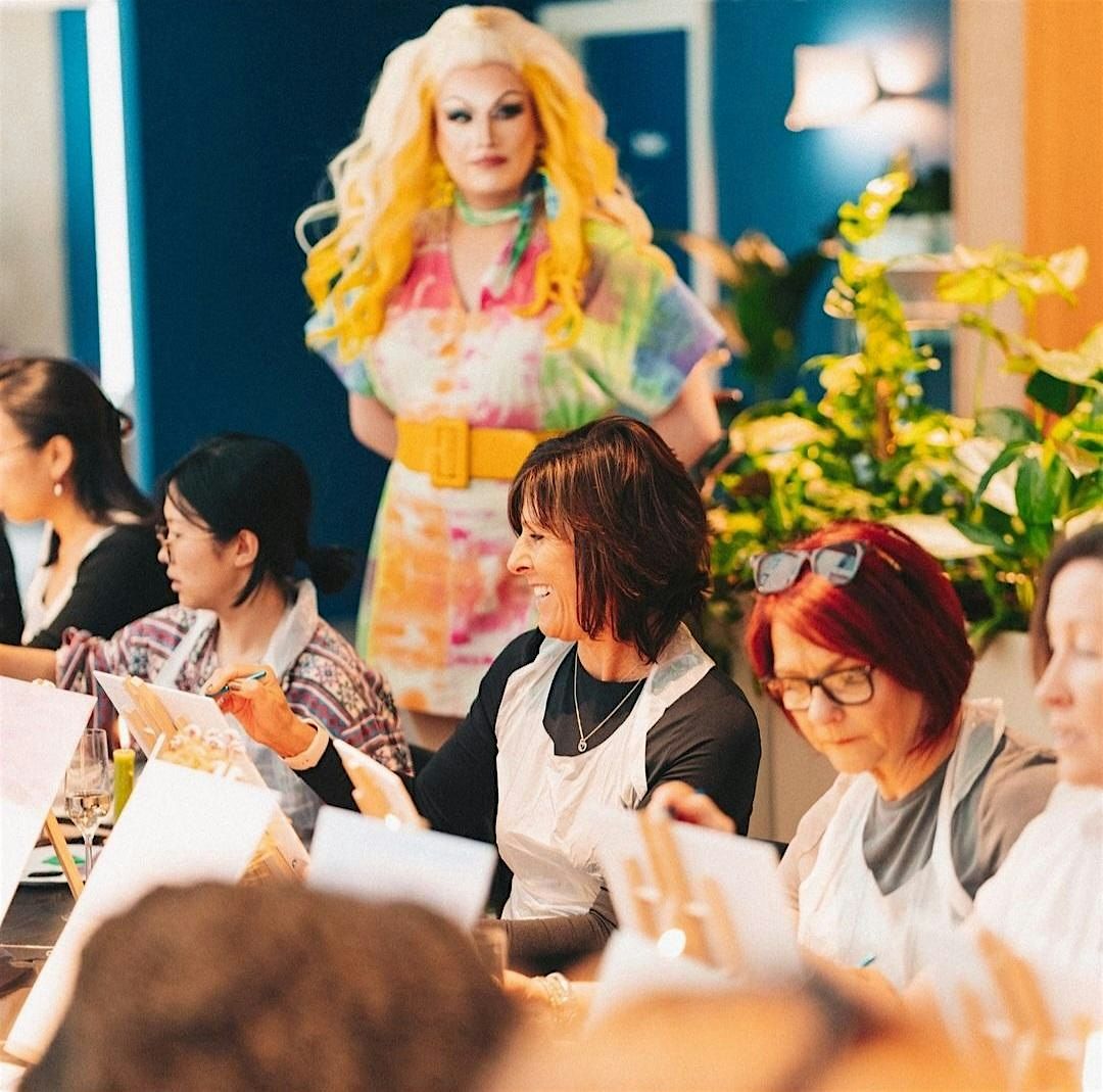 Boozy Brushes, Drag Dreamy Electro Landscapes Paint Party! Glasgow