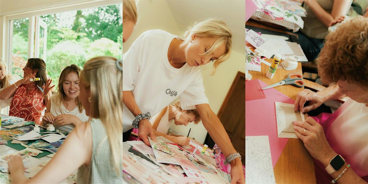 Send Yourself Some Love: A Coll\u00e9 Collaged Heart Chain Zine Workshop