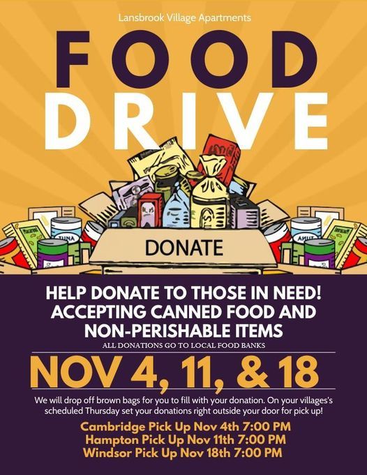 Food Drive Windsor