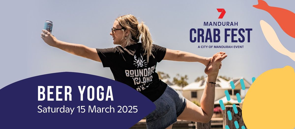 Beer Yoga at Mandurah Crab Fest