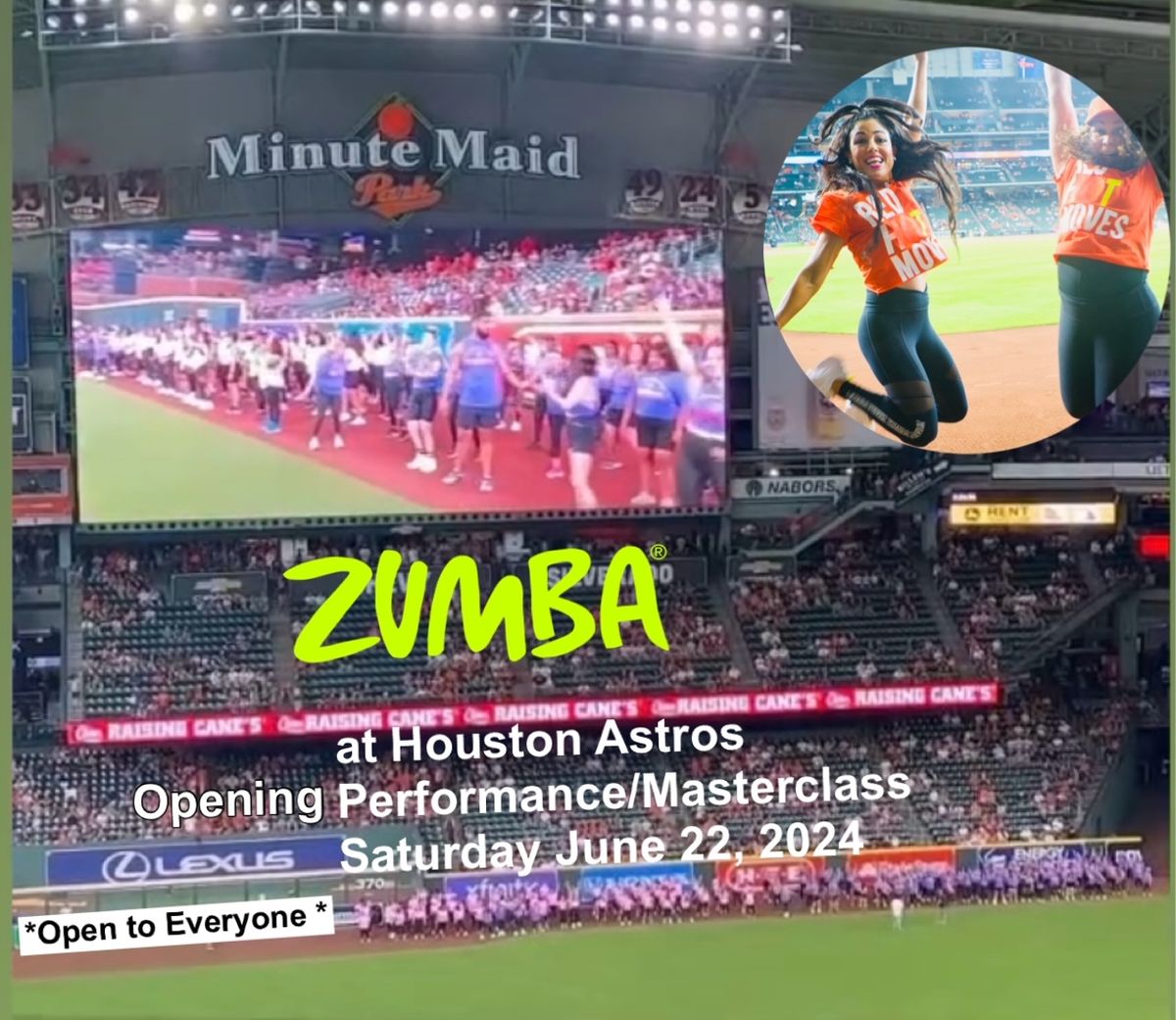 Zumba\u00ae\ufe0fHouston Astros Opening Performance and Masterclass