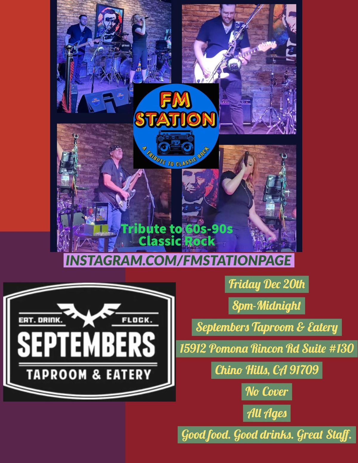 FM Station (60s-90s Classic Rock) returns to Septembers Chino Hills